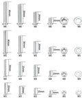 1080 Pcs Metric Screws Bolts and Nuts Assortment Kit with M3 M4 M5 M6 sizes displayed in organized arrangement for reference.