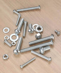 1080 Pcs Metric Screws Bolts and Nuts Assortment Kit with M3 M4 M5 M6 Cross Slotted Round Head Machine Screws, nuts, and washers.