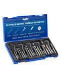 Open Thread Repair Kit, Metric Helicoil Repair Kit with HSS Drill Bits Thread Inserts Taps Breakoff Installation Tools
