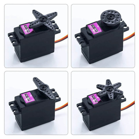4Pack MG996R 55g Digital RC Servo Motors High Torque Metal Gear Servo for RC Car Robot Boat Helicopter in different views