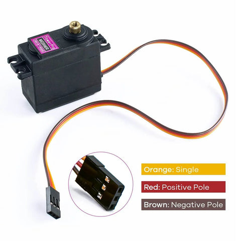 4Pack MG996R 55g Digital RC Servo Motors High Torque Metal Gear Servo for RC Car Robot Boat Helicopter with wire connections visible