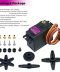 4Pack MG996R 55g Digital RC Servo Motors High Torque Metal Gear Servo for RC Car Robot Boat Helicopter with accessories