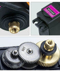 4Pack MG996R 55g Digital RC Servo Motors High Torque Metal Gear Servo details showing gears and metal construction