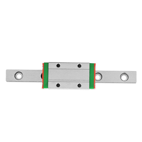 Mgn9H 100mm Miniature Linear Slide Block 9mm width with retainer and lubrication system shown in close-up