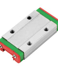 Mgn9H 100mm Miniature Linear Slide Block with 9mm width, metal body, visible retainer and lubrication system for precision equipment.