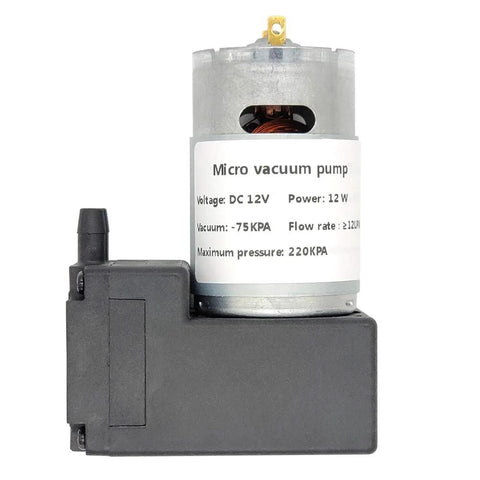 Compact DC 12V Micro Diaphragm Vacuum Pump For Breast Pump Parts Replacement And Vacuum Adsorption Projects With 12 LPM Flow