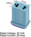 20A micro fuse from 25 Pack Micro Cartridge Fuses Kit 15A 20A 25A 30A 40A MCASE Type For Cars SUVs And Trucks