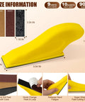 90Pc Micro Detail Sander Kit 3In1 Mini Block With 60–400 Grit Sandpaper For Wood, yellow ergonomic sander with size details