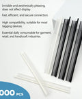 2000 PCS Micro Stitch Gun Fasteners Kit 0.18 Inch Extra Fine Tagging Fasteners For Mini And Micro Stitch Guns White And Black Bulk Pack