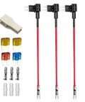 All In One Micro2 Fuse Tap Kit For 12V 24V Vehicles With Wire Harness And Blade Holder Includes Three Add A Circuit Modules