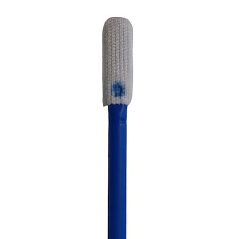 Close-up of Microfiber Paddle Tip Cleanroom Swab for Electronics and Optics ISO 5 Precision Applicator with 2.76 Inch Handle