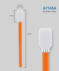 Cleanroom Ready 5 Inch Swabs Pack Of 100 Lint Free Microfiber Swabs With Double Layer Knitted Heads 125 Mm Length And 14.5 Mm Orange
