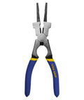 MIG Pliers Pro Grade 8 Inch With Spatter Removal Nose And Induction Hardened Cutting Edge, multi jaw design, VISEGRIP front view