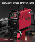 165A 4 In 1 MIG TIG MMA Welder Dual Voltage 110V 220V With Large LED Display showcasing components and accessories.
