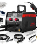 3 in 1 MIG TIG Stick Welder for Home DIY and Metal Repair with accessories, 145A Flux Core Inverter, 110V Portable Welding Machine