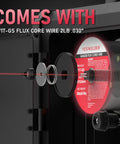 3 In 1 135 Amp MIG Welder With Flux Core 110V IGBT Inverter showing flux core wire spool