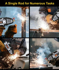Welding demonstration using Stable Arc E6013 Welding Rods Three Thirty Second Inch, 60 Pack Carbon Steel Stick Electrodes for all positions