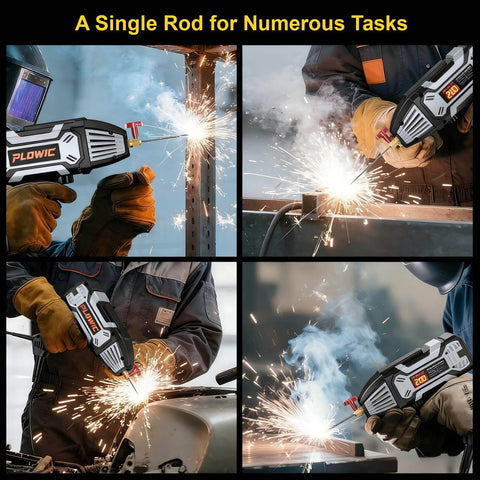Welding demonstration using Stable Arc E6013 Welding Rods Three Thirty Second Inch, 60 Pack Carbon Steel Stick Electrodes for all positions