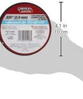 MIG Welding Wire 0.035 NR-211 MP Flux Core for Mild Steel spool held in hand, showing size and label details.