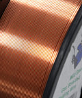 All Position MIG Wire ER70S6 0.030 Dia For Carbon Steel, low spatter, 11 lb spool, close-up view of wire details