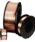 Mild Steel MIG Welding Wire ER70S-6 10 Lb Copper Coated Spool 0.030 Inch (0.8 mm) for GMAW, 8 Inch Spool, side view