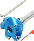 Pro Grade 3.15 Inch Face Milling Cutter Set Aluminum KM12 80mm CNC End Milling Cutter Holder with R8 FMB22 Shank Arbor and tools
