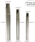 90 Degree End Mill Holder Set With 3 Pieces BAP300R And 10 APMT1135PDER Milling Inserts For Steel Cast Iron Machining