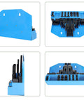 Ultimate 58Pcs Machine Fixture Clamping Kit For Milling Machines With Half Inch T Slot Table And Three Eighths Thread Studs displayed