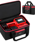 Milwaukee Air Compressor Bag keeps your M18 inflator, battery packs, and charger organized on site with a rugged tear resistant exterior