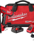 Milwaukee M18 FUEL 16 Gauge Straight Finish Nailer Kit With Battery And Charger, Cordless Brushless Motor Delivers Pneumatic Power For Trim Cabinetry And Interior Finishing, Two And A Half Inch Drive, Lightweight Durable Plastic Housing Pro Grade