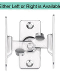 Front view of MINI Size 90 Degree Door Latch Sliding Screen Door Latch Barn Door Lock Hasp Latch Clasp Lock Pocket Door Locks and Latches