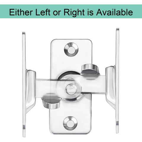 Front view of MINI Size 90 Degree Door Latch Sliding Screen Door Latch Barn Door Lock Hasp Latch Clasp Lock Pocket Door Locks and Latches