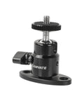 Mini Ball Head With Ceiling Mount For CCTV And Video Wall Monitors Mount 1/4-20 Screw 360 Degree Rotation And 90 Degree Tilt CNC Machined