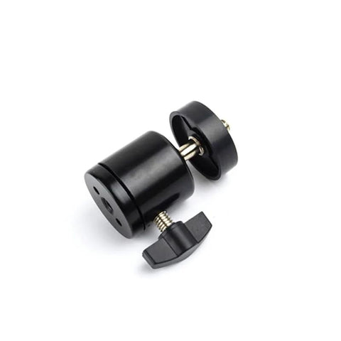 Close-up of Three Pack Mini Ball Head Mount with 1/4 Inch Thread for Universal Fit, 360 Degree Swivel Rotation, Compact Camera Tripod Accessory