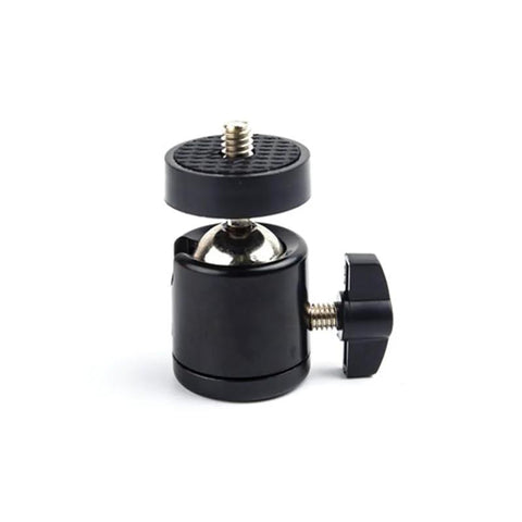 Three Pack Mini Ball Head Mounts With 1/4 Inch Thread For Universal Fit, 360 Degree Swivel Rotation, compact tripod accessory close-up