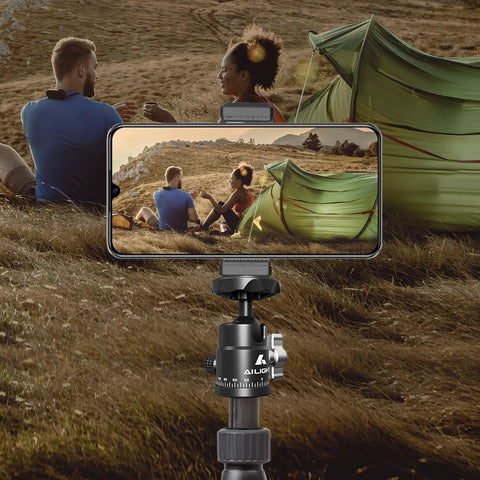 Mini Ball Head For Tripods With 360 Degree Panoramic Rotation And 135 Degree Tilt Universal 1/4 Inch To 3/8 Inch Screw Adapter outdoors