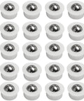 20 Pieces Mini Ball Transfer Bearings 1/3 Inch Nylon Cup with Stainless Steel Ball for Tables Conveyors Furniture and Wheelchairs
