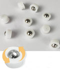 Image of 20 Pieces Mini Ball Transfer Bearings 1/3 Inch Nylon Cup with Stainless Steel Ball for Tables Conveyors Furniture Wheelchairs