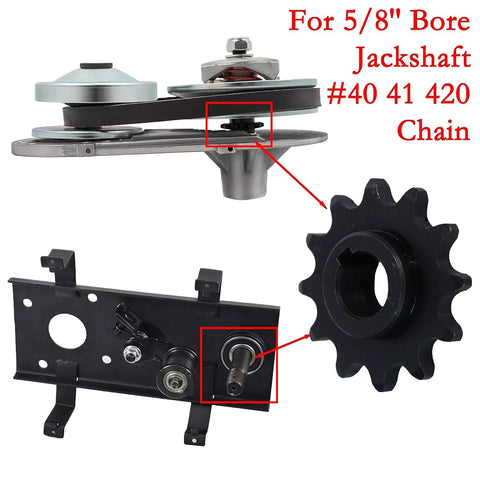 High Speed 12T Sprocket Kit With Five Eighth Inch Bore And Spacer For Twenty To Thirty CVT Mini Bike Go Kart Chains Forty Forty One And Four Twenty