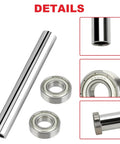 Mini Bike Steering Bearings And Bushing Kit For Coleman CT200U BT200X CT200U EX RT100 RT200 And Predator 212cc Minibikes with chrome steel axle sleeve and 6900Z bearings, close-up view