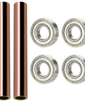 Beefed Up Mini Bike Steering Bearings Kit Replacement For Coleman CT200U BT200X CT200U-EX RT200 CT100U CC100X RT100 98cc 100cc 196cc 200cc Engines Chrome Steel High Speed Bearings With Polished Inner And Outer Rings including two axle sleeves and bearings