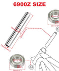 Diagram of Mini Bike Steering Bearings And Bushing Kit For Coleman CT200U BT200X CT200U EX RT100 RT200 And Predator 212cc