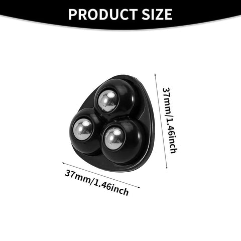 12 Pcs Self Adhesive Mini Caster Wheels For Small Appliances And Furniture, 360 Degree Swivel Casters, 37x37mm, black design