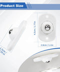 8 Pcs Self Adhesive Mini Caster Wheels Set For Appliances And Cabinets, 360 Degree Swivel Stainless Steel Universal Wheel Sliders