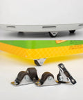 Mini Fixed Caster Wheels 0.5 Inch Low Profile Rubber Set Of 8 Self Adhesive Plate Caster Wheels for furniture and boxes