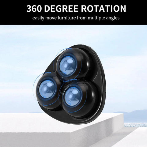 Close-up of 12 Pcs Self Adhesive Mini Caster Wheels For Small Appliances And Furniture, 37x37mm, 360 Degree Swivel.