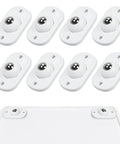 8 Pcs Self Adhesive Mini Caster Wheels Set For Appliances And Cabinets, 360 Degree Swivel Stainless Steel Universal Wheel Sliders