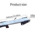 Mini Production Line Conveyor System 10x50cm DIY Electric Elevator Model Friction Experiment Device Unidirectional Speed Regulation Desktop Conveyor Belt dimensions
