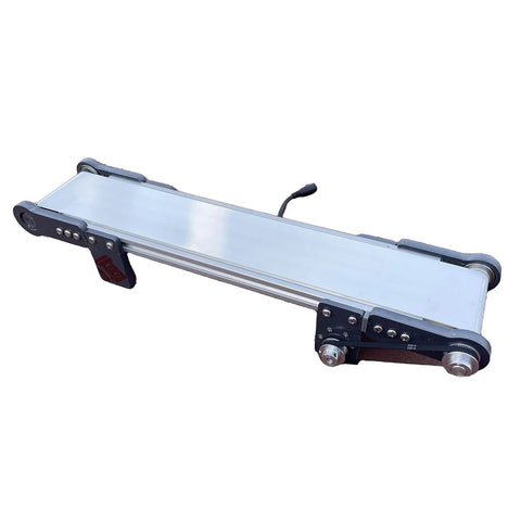 Mini Production Line Conveyor System 10x50cm DIY Electric Elevator Model Friction Experiment Device Unidirectional Speed Regulation Desktop Conveyor Belt