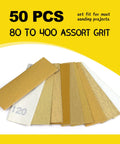 Assorted sandpaper sheets from Mini Detail Sander Kit 3.5 By 1 Inch With Five Grit Sandpaper For Tight Spaces